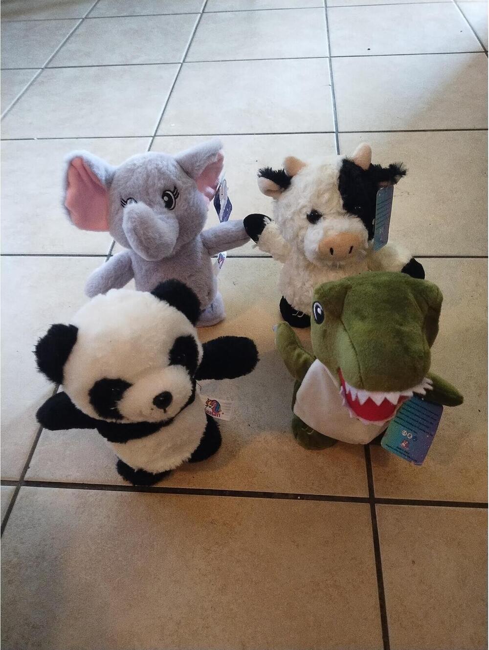 Easfan Talking Toy Repeats What You Say Stuffed Animal Walk set‎ of 4